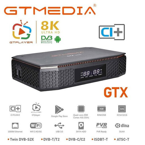 گیرنده و آندروید باکس GTMedia GTX Combo با ۵۰۰ گیگ هارد داخلی