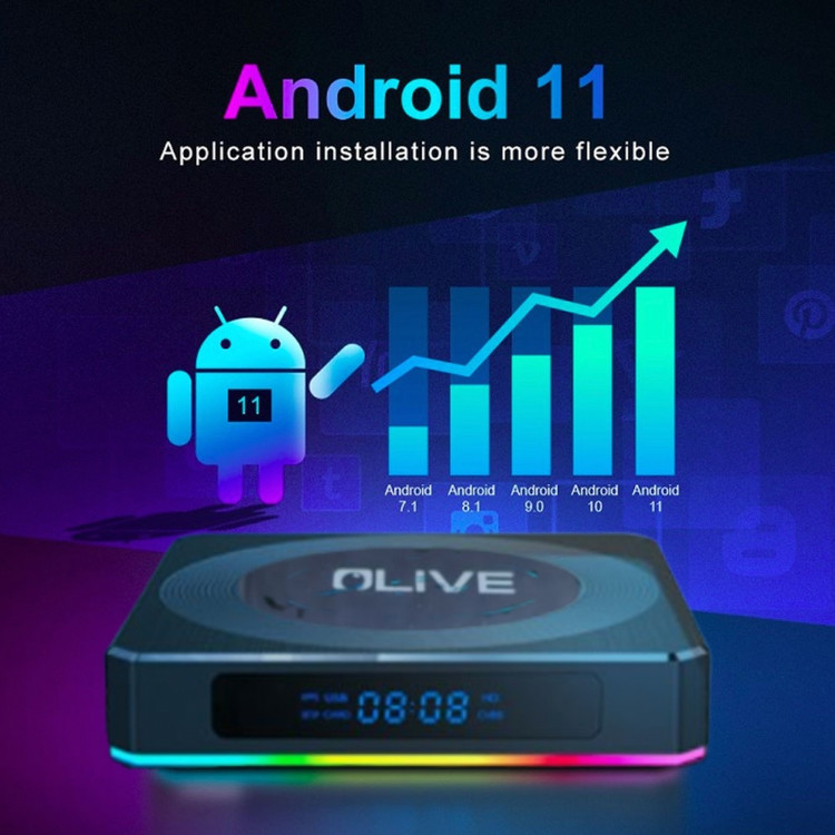 اندروید نسخه 11 اندروید باکس الیو UHD80